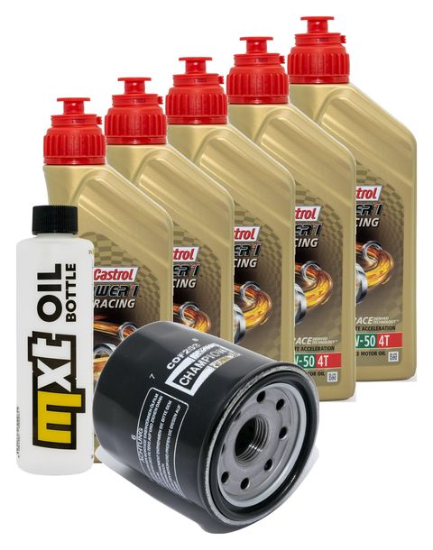 Inspektionspaket 5L 10W-50 + Ölfilter für Yamaha MT-01 1700 1670 ccm Bj. 2010 - 2012