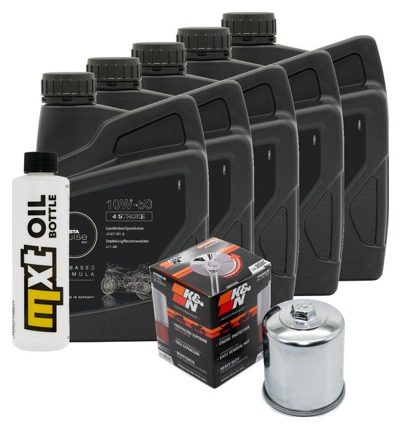 Inspektionspaket 5L 10W-50 + Ölfilter für Yamaha MT-01 1700 1670 ccm Bj. 2010 - 2012