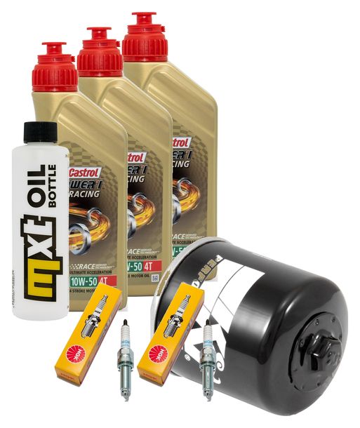 Inspection package 3L 10W-50 + oil filter + 2x spark plug for Yamaha MT-07 689 / 700 ccm Year 2014 - 2015