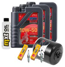 Inspection package 3L 10W-50 + oil filter + 2x spark plug for Yamaha MT-07 689 / 700 ccm Year 2014 - 2015