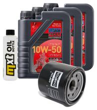 Pacchetto di ispezione 3L 10W-50 + filtro olio + 2x candela per Yamaha MT-07 689 / 700 ccm Anno 2014 - 2015