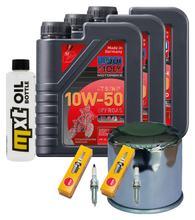 Inspection package 3L 10W-50 + oil filter + 2x spark plug for Yamaha MT-07 689 / 700 ccm Year 2014 - 2015