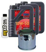 Inspection package 3L 10W-50 + oil filter + 2x spark plug for Yamaha MT-07 689 / 700 ccm Year 2014 - 2015