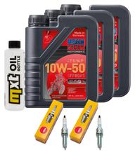 Inspection package 3L 10W-50 + oil filter + 2x spark plug for Yamaha MT-07 689 / 700 ccm Year 2014 - 2015