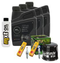 Inspection package 3L 10W-50 + oil filter + 2x spark plug for Yamaha MT-07 689 / 700 ccm Year 2014 - 2015