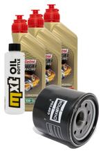 Inspectiepakket 3L 10W-50 + Oliefilter + 2x Bougie voor Yamaha MT-07 689 / 700 cc Bj. 2014 - 2015