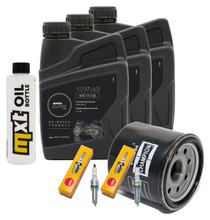 Inspection package 3L 10W-50 + oil filter + 2x spark plug for Yamaha MT-07 689 / 700 ccm Year 2014 - 2015