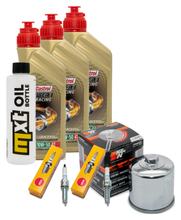 Inspectiepakket 3L 10W-50 + Oliefilter + 2x Bougie voor Yamaha MT-07 689 / 700 cc Bj. 2014 - 2015