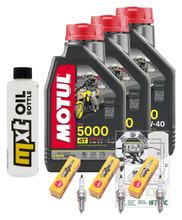 Inspection package 3L 10W-40 + oil filter + 3x spark plug for Yamaha MT-09 847 ccm Year 2014