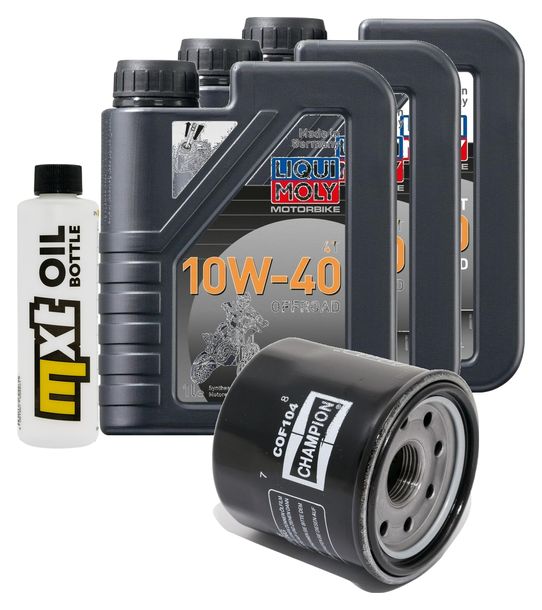 Inspection package 3L 10W-40 + oil filter + 3x spark plug for Yamaha MT-09 847 / 850 ccm Year 2015 - 2016