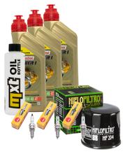 Inspection package 3L 10W-40 + oil filter + 3x spark plug for Yamaha MT-09 847 / 850 ccm Year 2015 - 2016