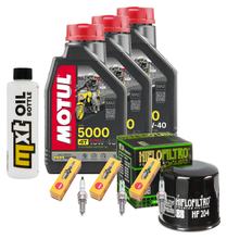Pacchetto di ispezione 3L 10W-40 + filtro olio + 3x candela per Yamaha MT-09 847 / 850 ccm Anno 2015 - 2016