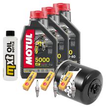 Pacchetto di ispezione 3L 10W-40 + filtro olio + 3x candela per Yamaha MT-09 847 / 850 ccm Anno 2015 - 2016