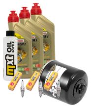 Inspection package 3L 10W-40 + oil filter + 3x spark plug for Yamaha MT-09 847 / 850 ccm Year 2015 - 2016