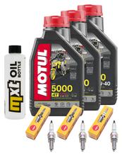 Inspektionspaket 3L 10W-40 + Ölfilter + 3x Zündkerze für Yamaha MT-09 847 / 850 ccm Bj. 2015 - 2016