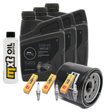Inspektionspaket 3L 10W-40 + Ölfilter + 3x Zündkerze für Yamaha MT-09 847 / 850 ccm Bj. 2015 - 2016