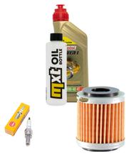 Inspektionspaket 1L 10W-40 + Ölfilter + 1x Zündkerze für Yamaha MT- ABS 125 ccm Bj. 2011 - 2013