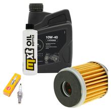 Pacchetto di ispezione 1L 10W-40 + filtro olio + 1x candela per Yamaha MT- ABS 125 ccm Anno 2011 - 2013