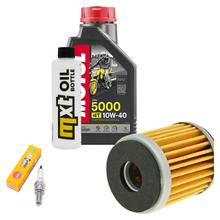 Inspection package 1L 10W-40 + oil filter + 1x spark plug for Yamaha MT- ABS 125 ccm Year 2011 - 2013