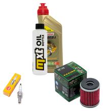 Inspektionspaket 1L 10W-40 + Ölfilter + 1x Zündkerze für Yamaha MT- ABS 125 ccm Bj. 2014