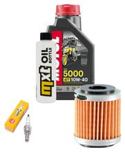 Inspection package 1L 10W-40 + oil filter + 1x spark plug for Yamaha MT- ABS 125 ccm Year 2014