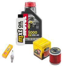 Paquete de inspección 1L 10W-40 + filtro de aceite + 1x bujía para Yamaha MT- ABS 125 ccm Año 2014