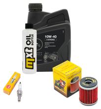 Inspectiepakket 1L 10W-40 + oliefilter + 1x bougie voor Yamaha MT- ABS 125 ccm Bj. 2014