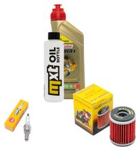 Inspektionspaket 1L 10W-40 + Ölfilter + 1x Zündkerze für Yamaha MT- ABS 125 ccm Bj. 2014