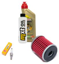 Inspection package 1L 10W-40 + oil filter + 1x spark plug for Yamaha MT- ABS 125 ccm Year 2015