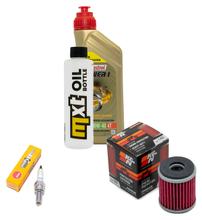 Inspectiepakket 1L 10W-40 + oliefilter + 1x bougie voor Yamaha MT- ABS 125 ccm Bj. 2015