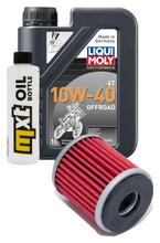 Pacchetto di ispezione 1L 10W-40 + filtro olio + 1x candela per Yamaha MT- ABS 125 ccm Anno 2015
