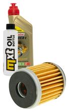 Inspection package 1L 10W-40 + oil filter + 1x spark plug for Yamaha MT- ABS 125 ccm Year 2015