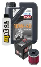 Pacchetto di ispezione 1L 10W-40 + filtro olio + 1x candela per Yamaha MT- ABS 125 ccm Anno 2015