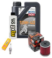 Pacchetto di ispezione 1L 10W-40 + filtro olio + 1x candela per Yamaha MT- ABS 125 ccm Anno 2015