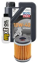 Pacchetto di ispezione 1L 10W-40 + filtro olio + 1x candela per Yamaha MT- ABS 125 ccm Anno 2015