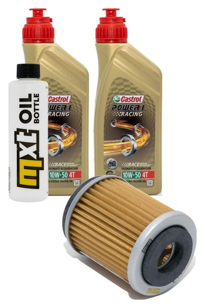 Inspektionspaket 2L 10W-50 + Ölfilter für Yamaha TW SR SE 125 ccm Bj. 1997 - 2003