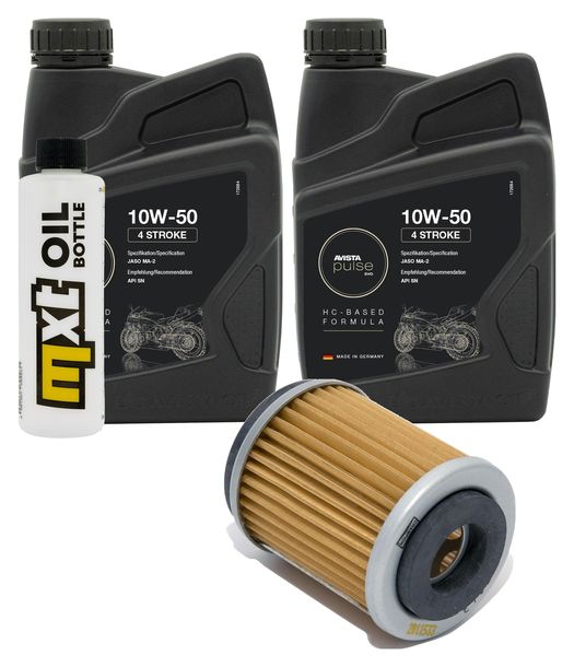 Inspektionspaket 2L 10W-50 + Ölfilter für Yamaha SR SE 125 ccm Bj. 1998 - 2000