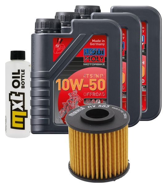 Inspektionspaket 3L 10W-50 + Ölfilter für Yamaha XT R X XVS A Dragstar Classic Z Tenere 400 - 660 ccm Bj. 2003 - 2015