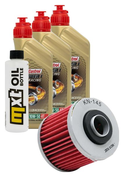Inspektionspaket 3L 10W-50 + Ölfilter für Yamaha XT R X XVS A Dragstar Classic Z Tenere 400 - 660 ccm Bj. 2003 - 2015