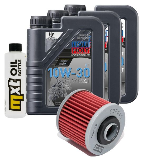 Inspection package 3L 10W-30 + oil filter for Yamaha SRX SR 500 / 600 ccm Year 1987 - 1994