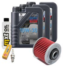 Paquete de inspección 3L 10W-30 + filtro de aceite + 1x bujía para Yamaha SR 500 ccm Año 2000