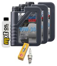 Paquete de inspección 3L 10W-30 + filtro de aceite + 1x bujía para Yamaha SR 500 ccm Año 2000