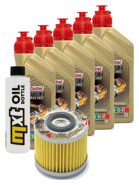 Inspektionspaket 5L 10W-50 + Ölfilter für Yamaha TDM 900 ccm Bj. 2003 - 2004