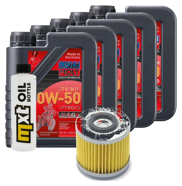 Paquete de inspección 5L 10W-50 + filtro de aceite para Yamaha TDM 900 ccm Año 2003 - 2004