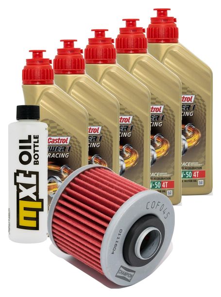 Inspektionspaket 5L 10W-50 + Ölfilter für Yamaha TDM 900 ccm Bj. 2003 - 2004