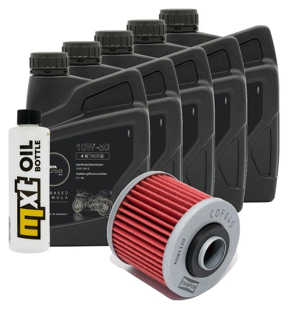 Inspektionspaket 5L 10W-50 + Ölfilter für Yamaha TDM 900 ccm Bj. 2003 - 2004