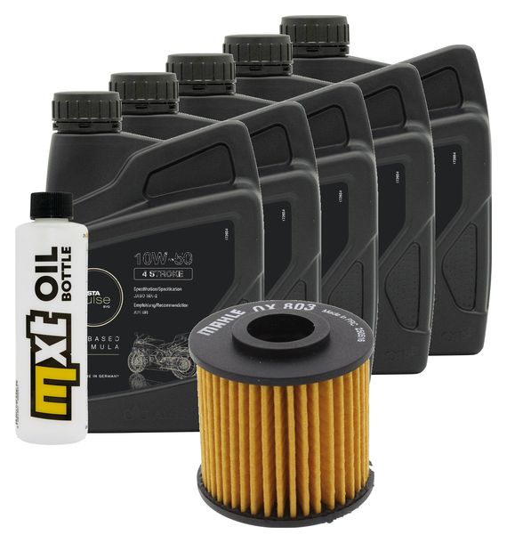 Inspektionspaket 5L 10W-50 + Ölfilter für Yamaha TDM 900 ccm Bj. 2003 - 2004