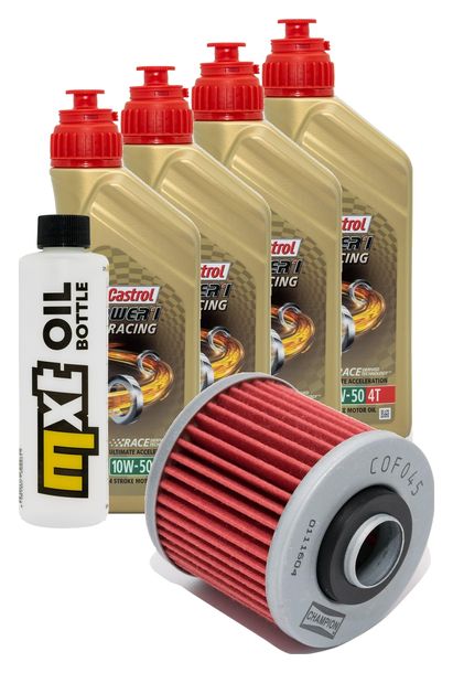 Inspektionspaket 4L 10W-50 + Ölfilter für Yamaha TRX 850 ccm Bj. 1995