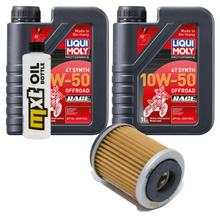 Inspektionspaket 2L 10W-50 + Ölfilter für Yamaha TW 125 ccm Bj. 2004