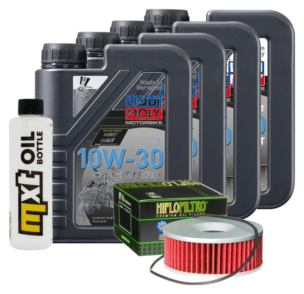 Paquete de inspección 4L 10W-30+filtro de aceite para Yamaha VMX V-Max 1200 ccm Año 1995
